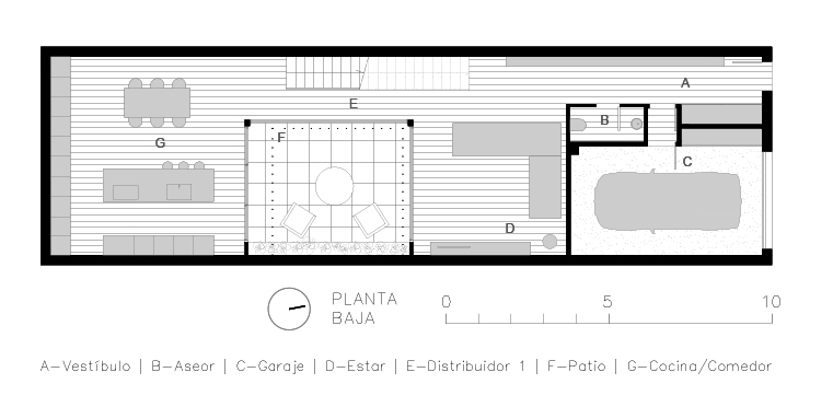 planos de casa de pueblo moderna I Chiralt Arquitectos Valencia